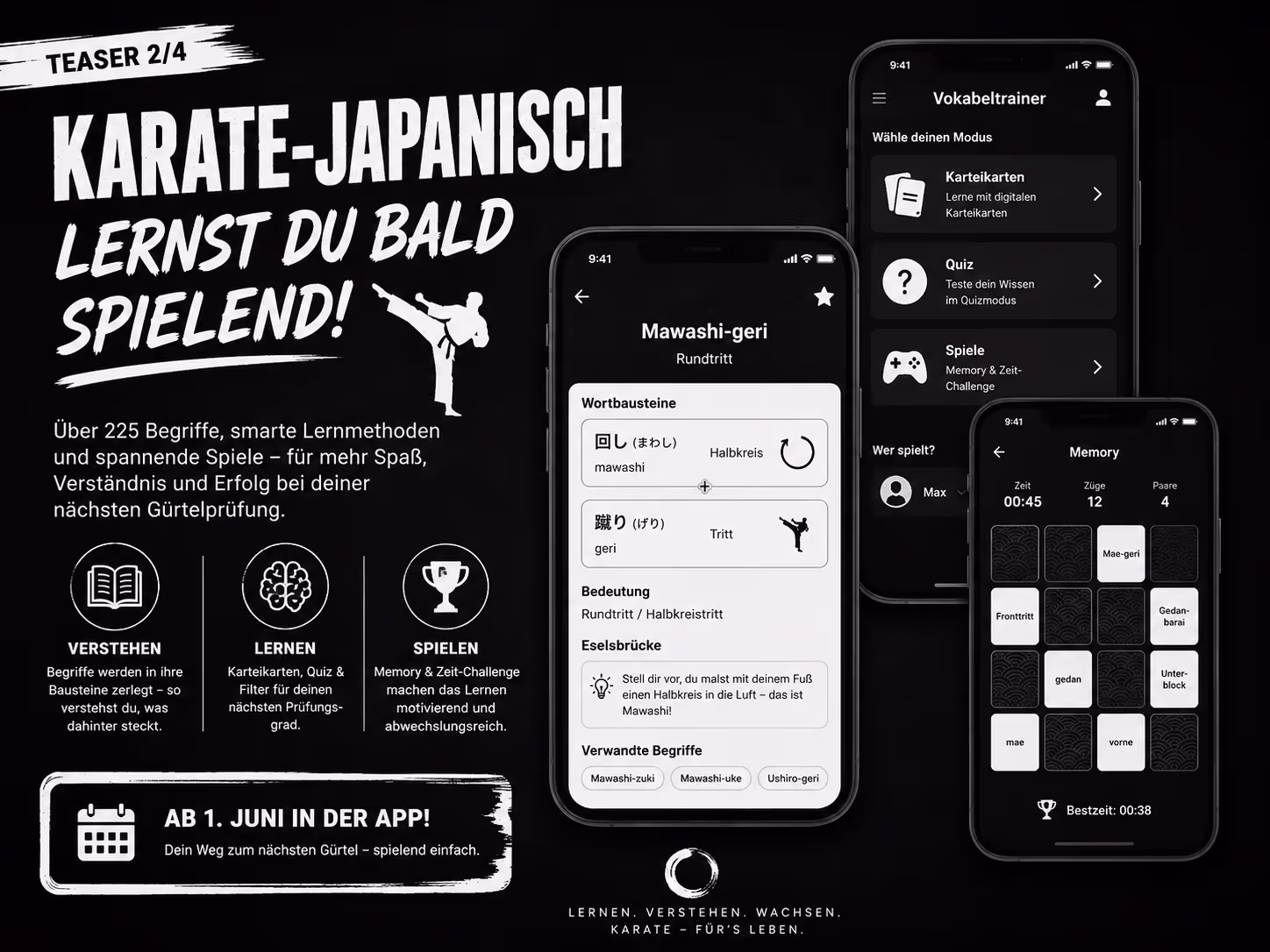 Karate-Japanisch lernen &mdash; bald spielend einfach.